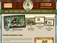 Tablet Screenshot of canadianadventurecamp.com